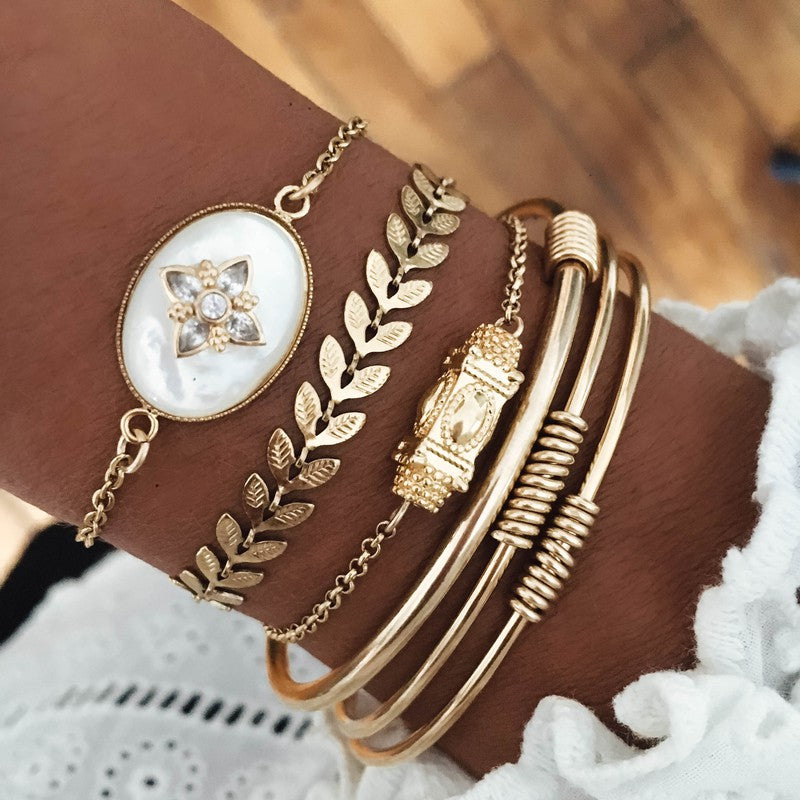 Bracelet Charleston Diamant plaqué or diamant de synthèse-9Avril