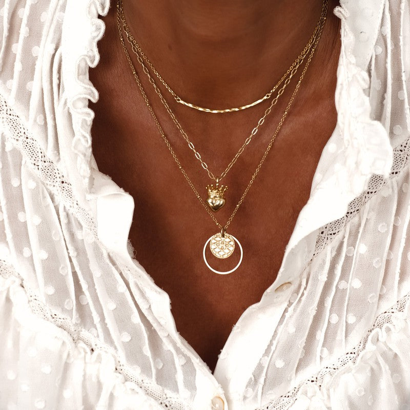 Collier Galway femme sacré ex voto couronne-9Avril