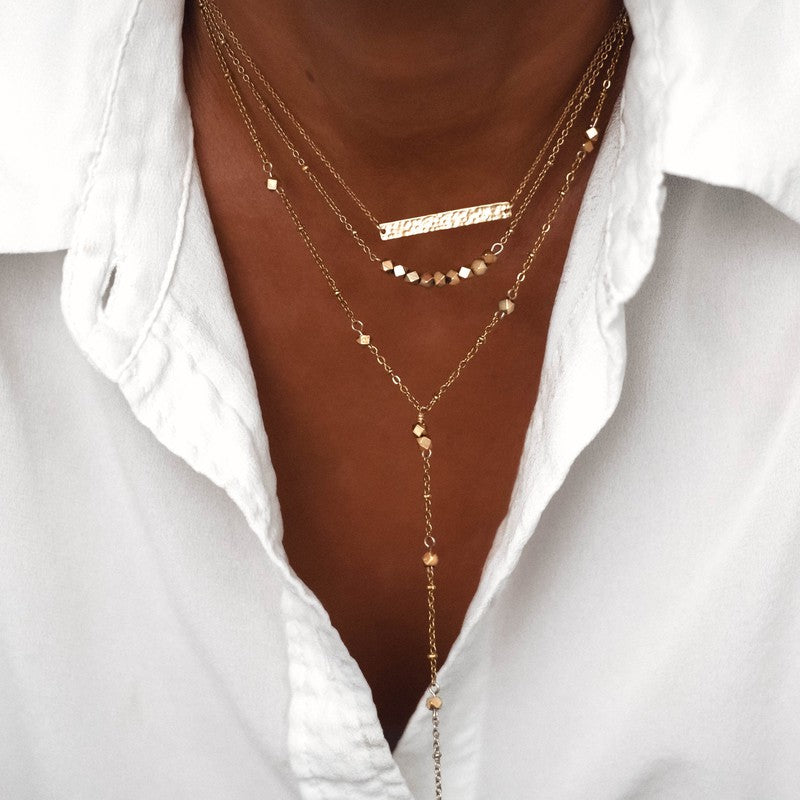 Collier Pépites femme bijoux ras de cou-9Avril