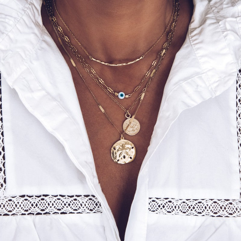 Collier Santorin ras de cou oeil grec choker-9Avril