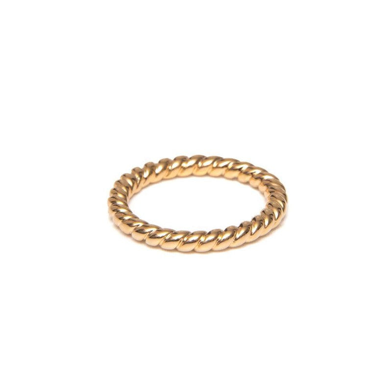 Bague Anna jonc alliance plaqué or femme -9Avril