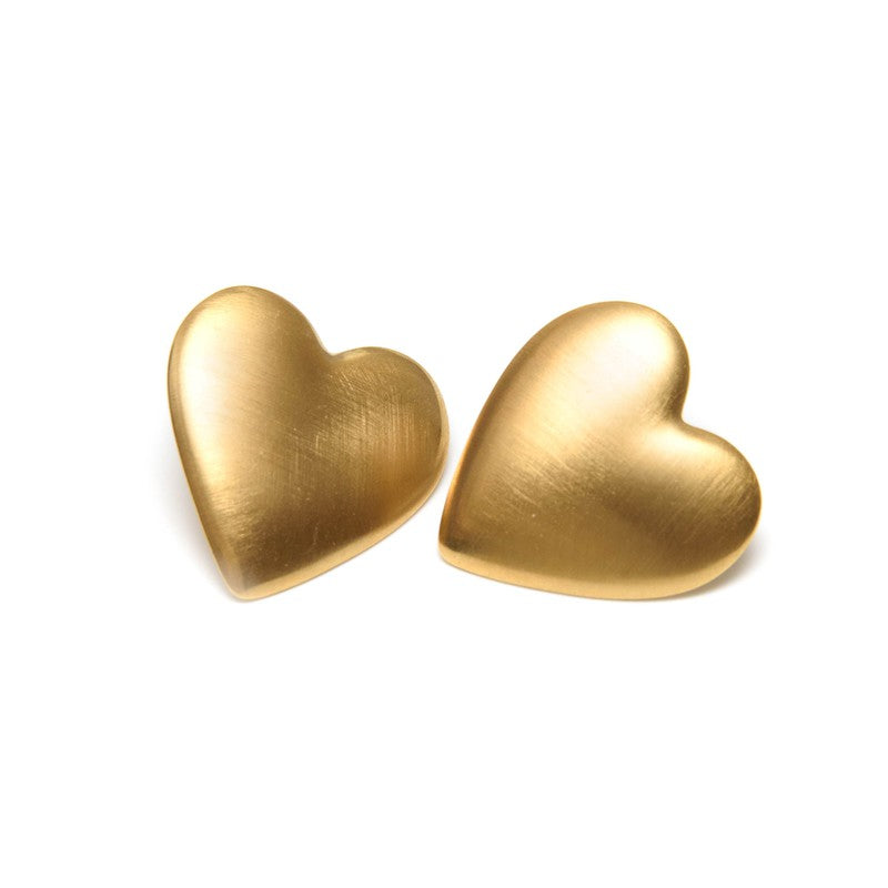 Boucles d'oreille Passion coeur dorées femme -9Avril