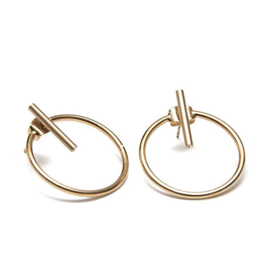 Boucles d’oreilles Bowie plaqué or femme rock tendance-9Avril