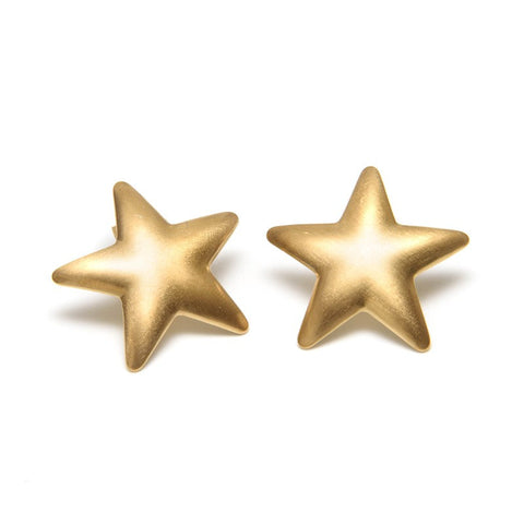 Boucles d'oreilles Star dorées femme étoiles -9Avril
