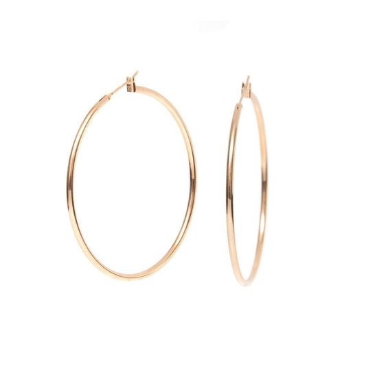 Boucles d'oreilles créoles Saint Barth plaqué or -9Avril