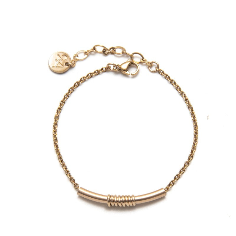 Bracelet Boho Massaï plaqué or femme bohème -9Avril