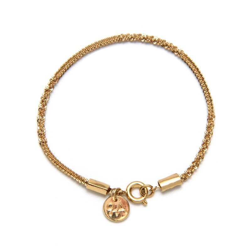 Bracelet Dune plaqué or femme bijoux créateur tendance rock -9Avril