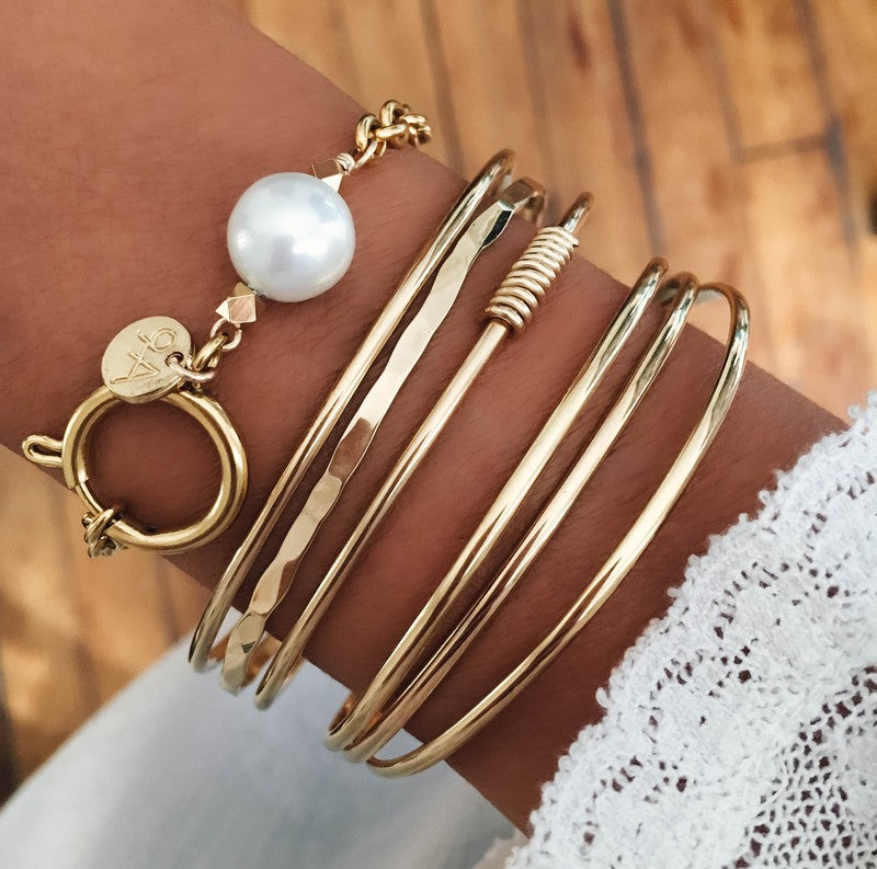 Bracelet Loulou plaqué or femme bijoux perle eau douce-9Avril