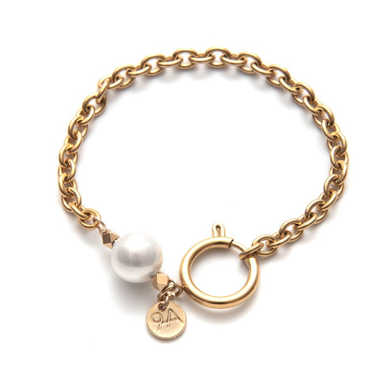 Bracelet Loulou plaqué or femme bijoux perle eau douce-9Avril