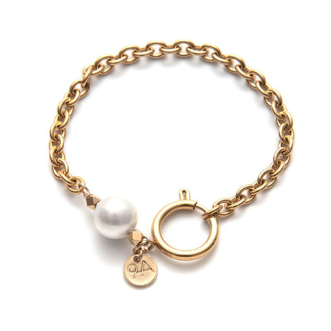 Bracelet Loulou plaqué or femme bijoux perle eau douce-9Avril