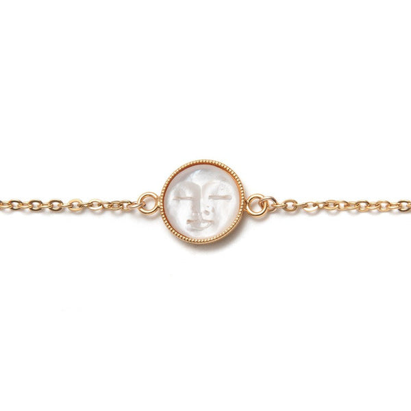 Bracelet Moonlight plaqué or femme nacre bijoux -9Avril
