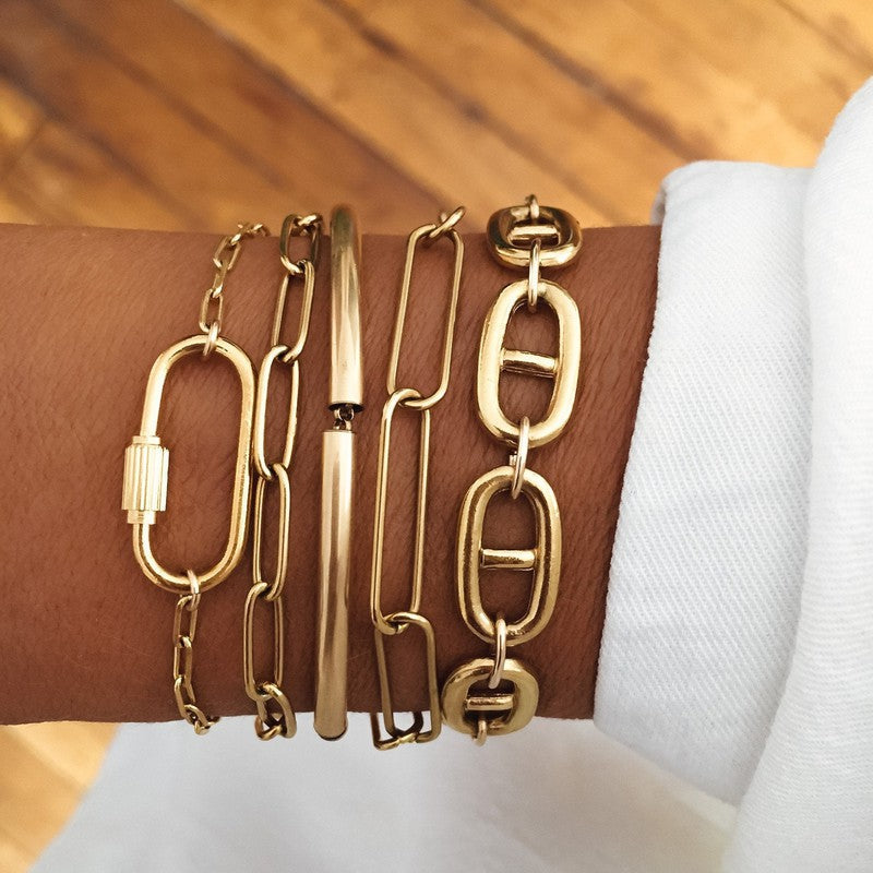 Bracelet Soho plaqué or femme tendance-9Avril