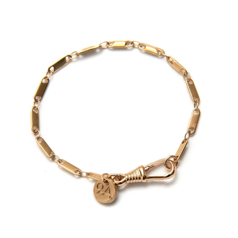 Bracelet Venise plaqué or femme gourmette bohème -9Avril