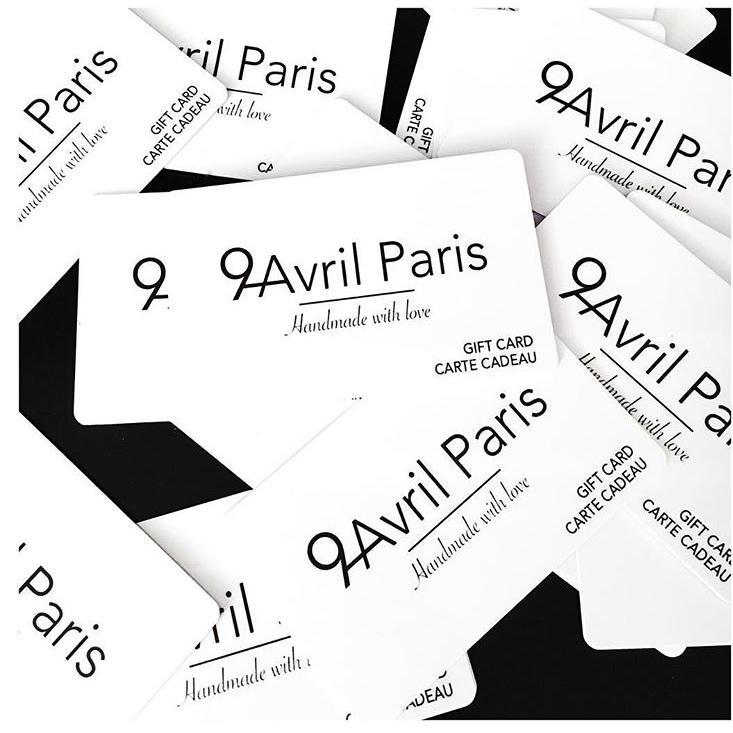 Carte cadeau 9Avril Paris-9Avril