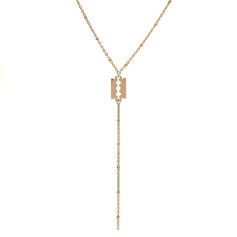 Collier Blade femme lame de rasoir rock tendance-9Avril