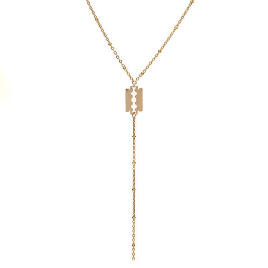Collier Blade femme lame de rasoir rock tendance-9Avril