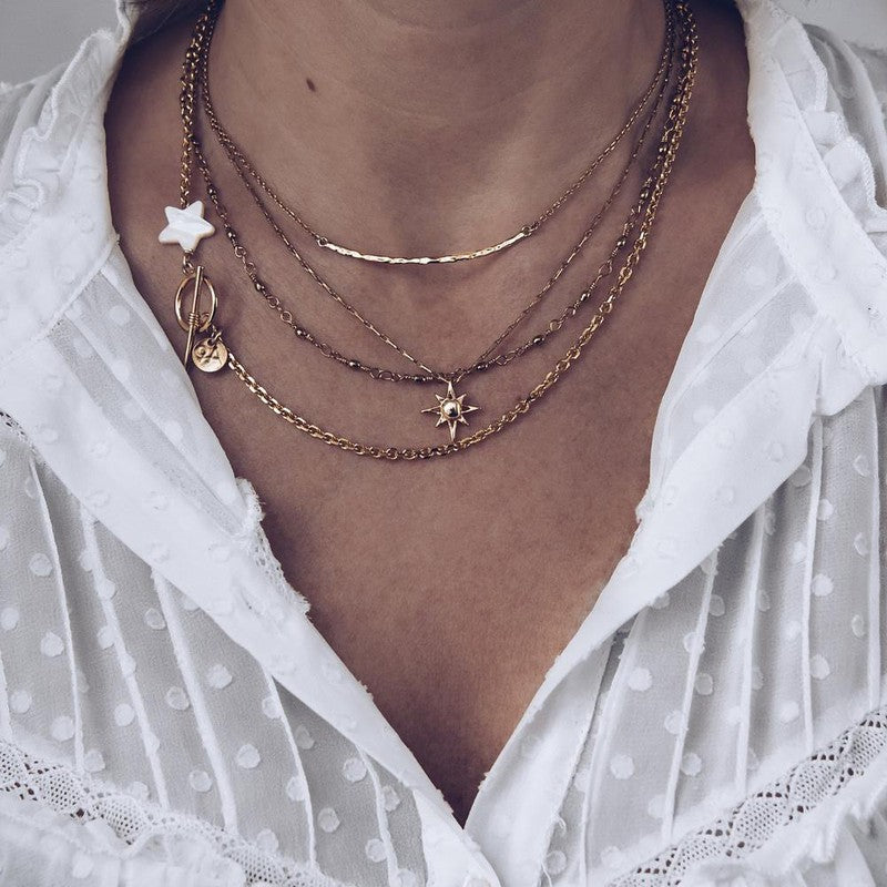 Collier Cassiopée plaqué or femme étoile en nacre-9Avril