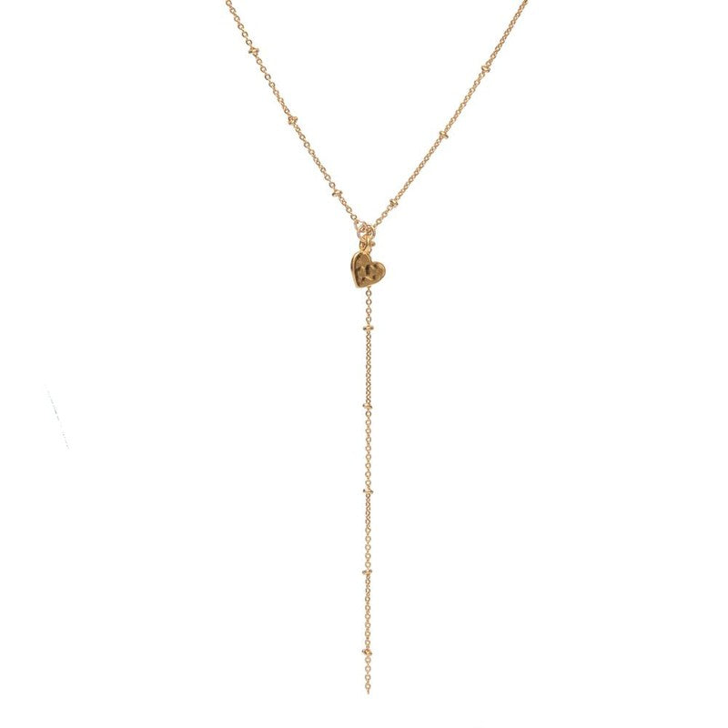 Collier Chamade cravate femme petit coeur -9Avril