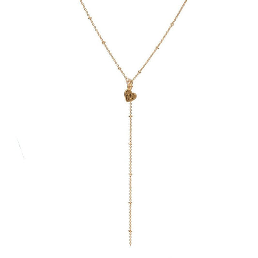 Collier Chamade cravate femme petit coeur -9Avril