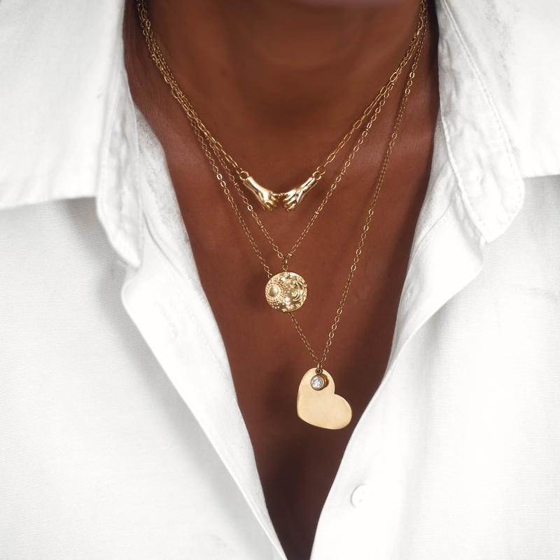 Collier Constellation femme médaille ras de cou-9Avril