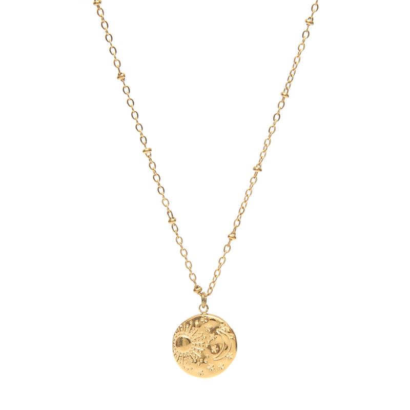 Collier Constellation femme médaille ras de cou-9Avril