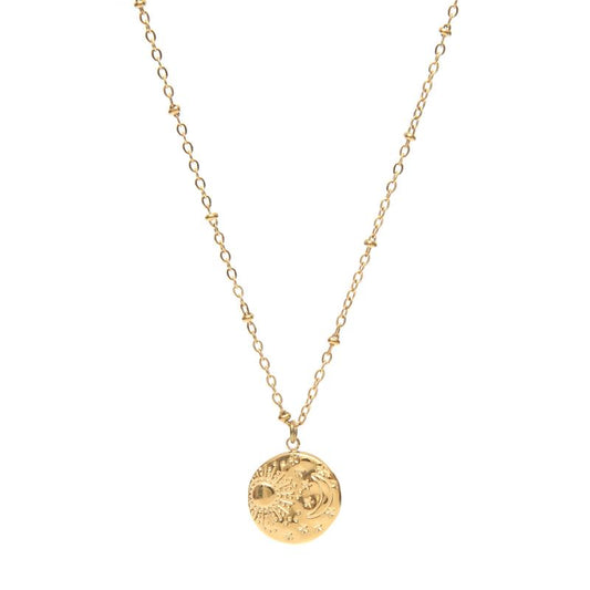 Collier Constellation femme médaille ras de cou-9Avril