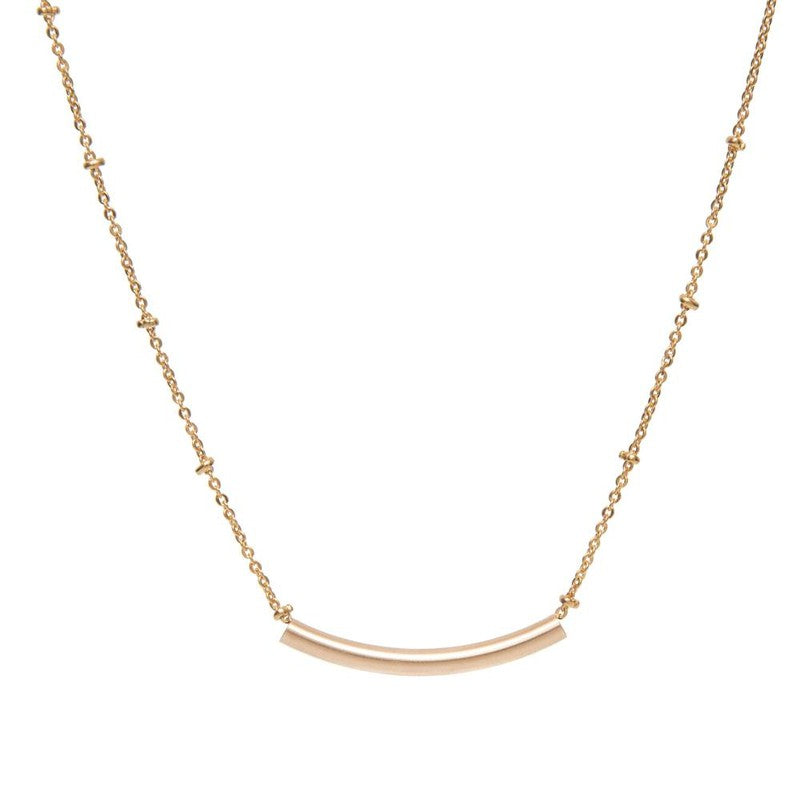 Collier Eden plaqué or choker ras de cou tendance -9Avril