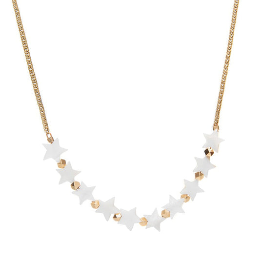 Collier Estrella star étoiles blanches nacre choker-9Avril