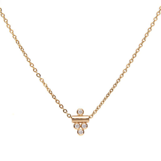 Collier Extase plaqué or ras de cou brillant diamant choker-9Avril