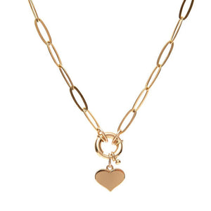 Collier Falling in love plaqué or femme coeur amour-9Avril