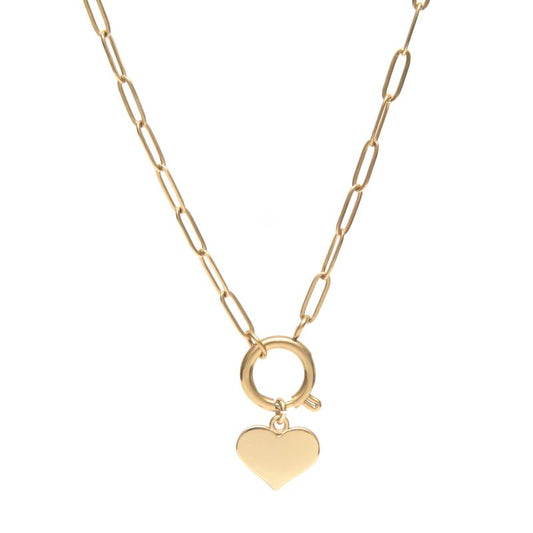 Collier Falling in love plaqué or femme coeur amour-9Avril