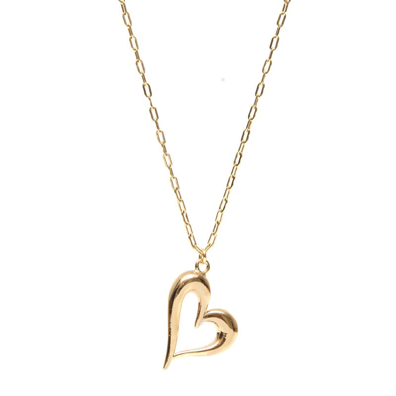 Collier Felicita coeur femme doré à l'or 24 carats -9Avril