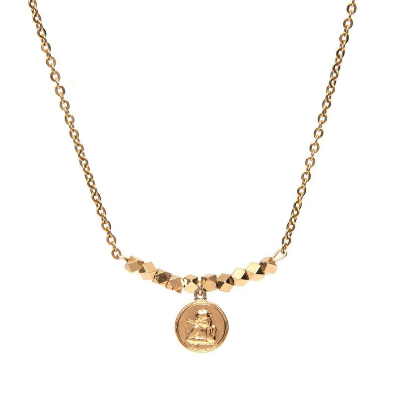 Collier Gabriel femme pendentif médaille ange-9Avril