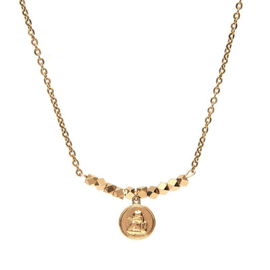 Collier Gabriel femme pendentif médaille ange-9Avril