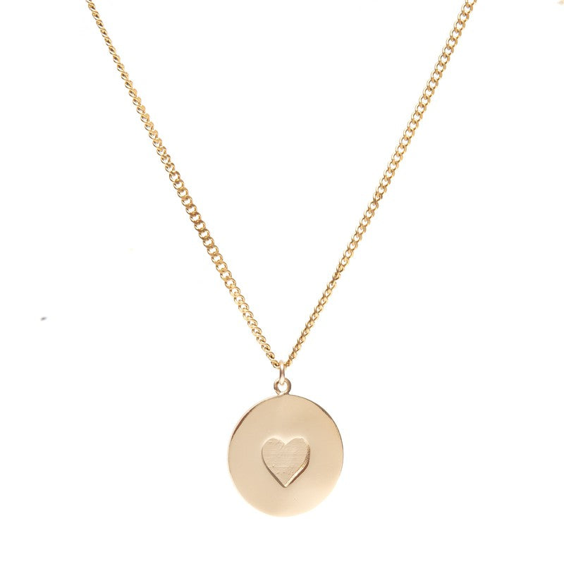 Collier Lova médaille coeur gravé femme-9Avril