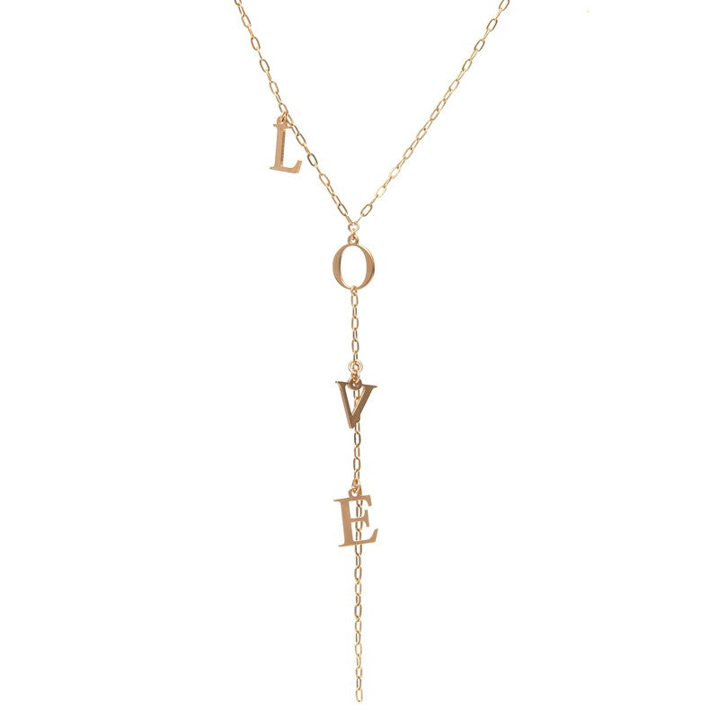 Collier Love plaqué or femme bijoux paris -9Avril