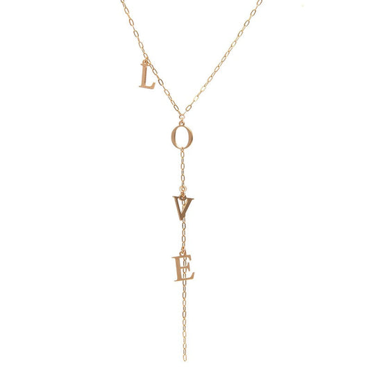 Collier Love plaqué or femme bijoux paris -9Avril