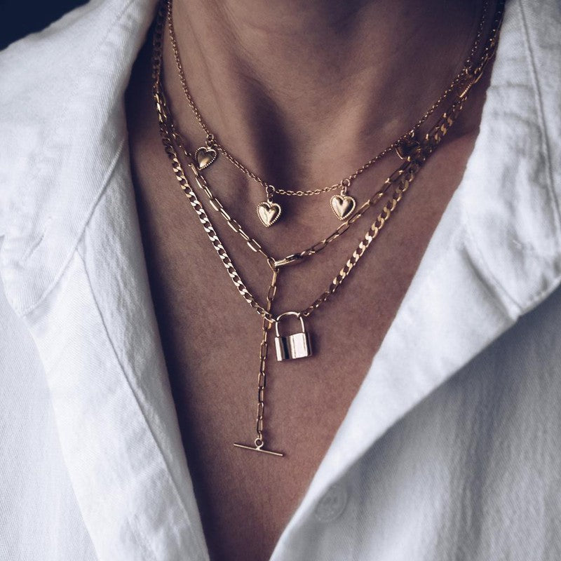 Collier Lovely choker coeurs bohème ras de cou -9Avril