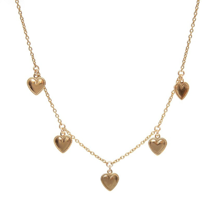 Collier Lovely choker coeurs bohème ras de cou -9Avril