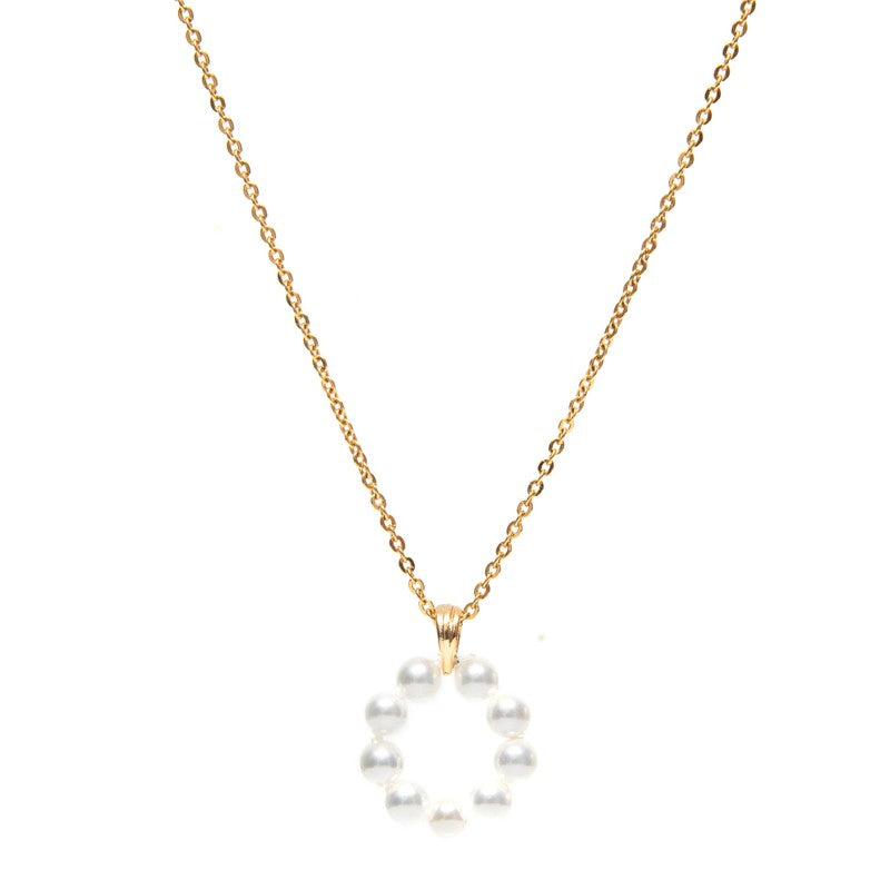 Collier Marguerite femme daisy nacre bijoux -9Avril