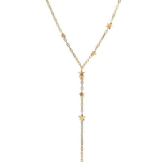 Collier Pluie d'étoiles acier inoxydable femme bijoux createur -9Avril