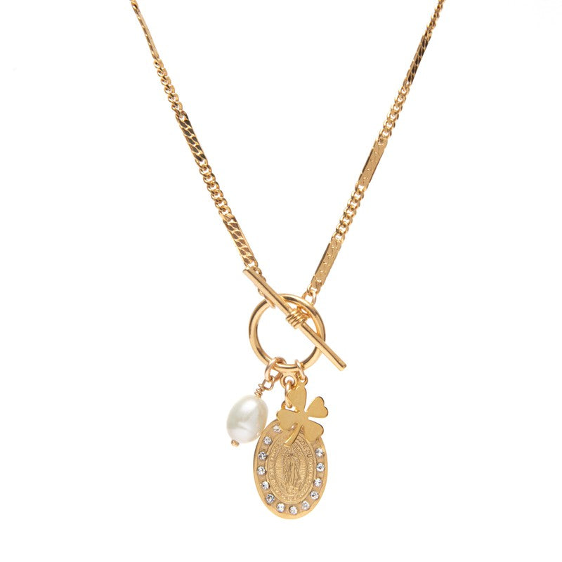 Collier Rita Gold medaille notre dame de Guadalupe -9Avril