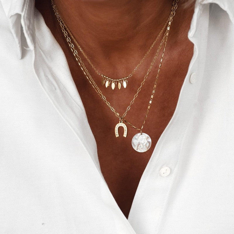 Collier Sunshine soleil bohème été ras de cou-9Avril