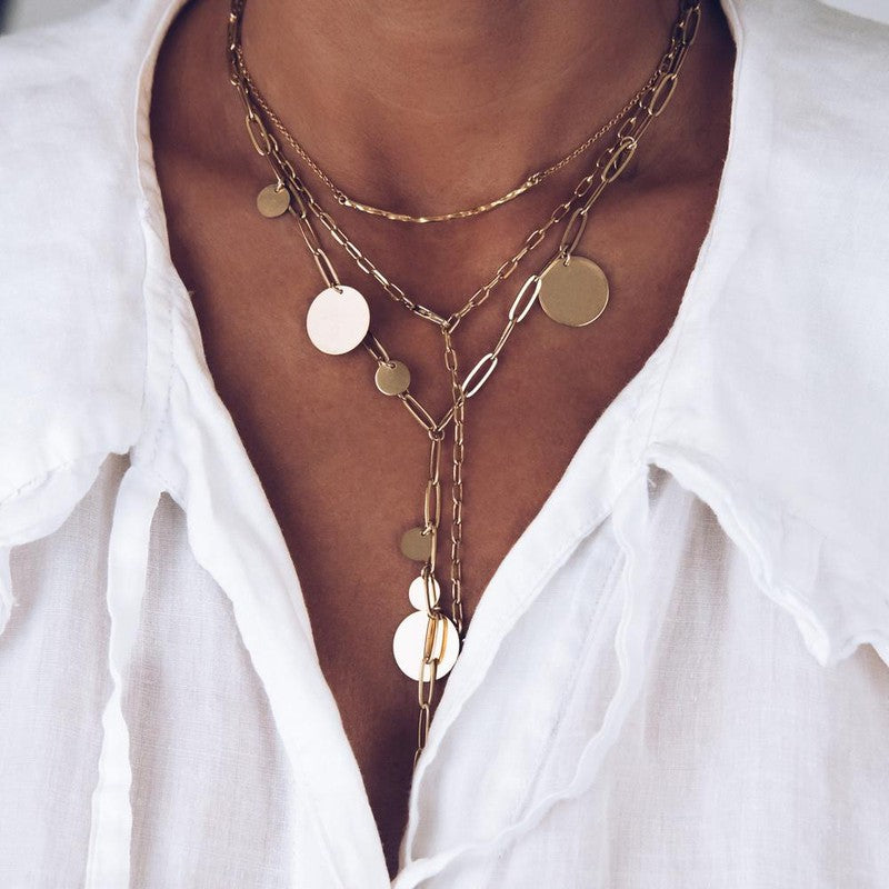 Collier Trafalgar plaqué or médaille bijoux créateur-9Avril