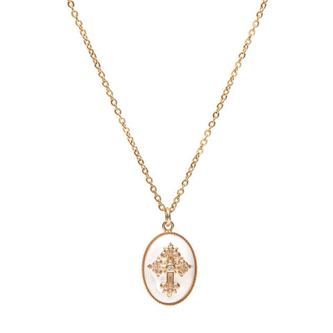 Collier Venezia médaille croix bijoux catholique-9Avril
