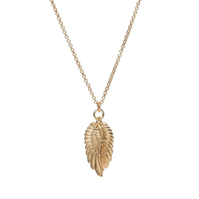 Collier Wings plaqué or ailes d'anges bijou créateur-9Avril