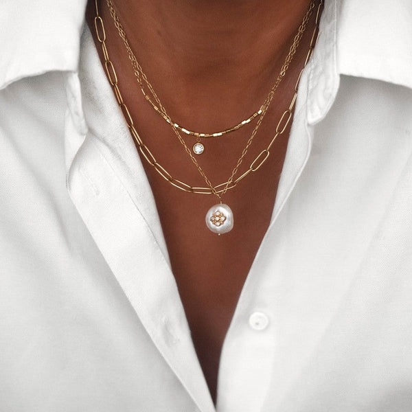 Collier femme Petite luciole diamant de synthèse créateur-9Avril