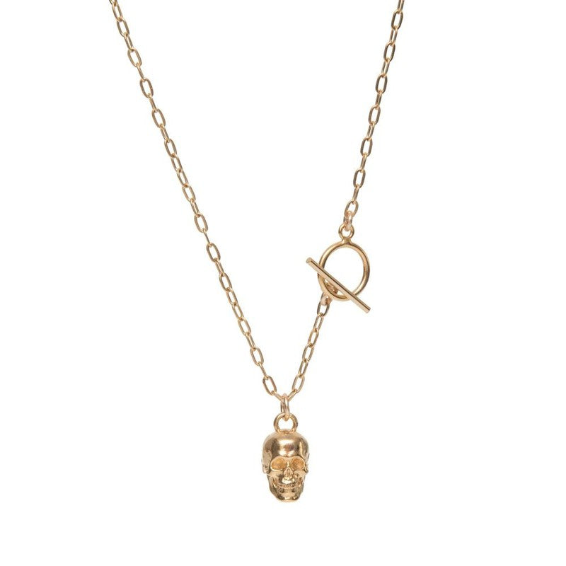 Collier femme tête de mort Hamlet skull crane-9Avril