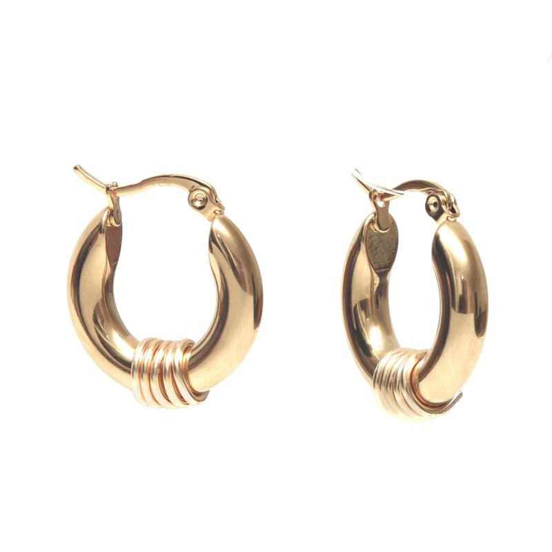 Créoles Big Massaï dorées Paris-9Avril